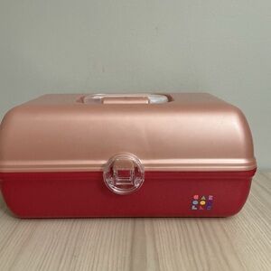 Caboodle New! Beauty Pretty In Pink Case Make Up Divided Storage